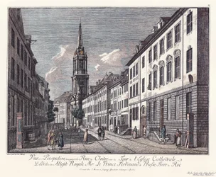 View into Klosterstraße with Parochialkirche, Old Berlin